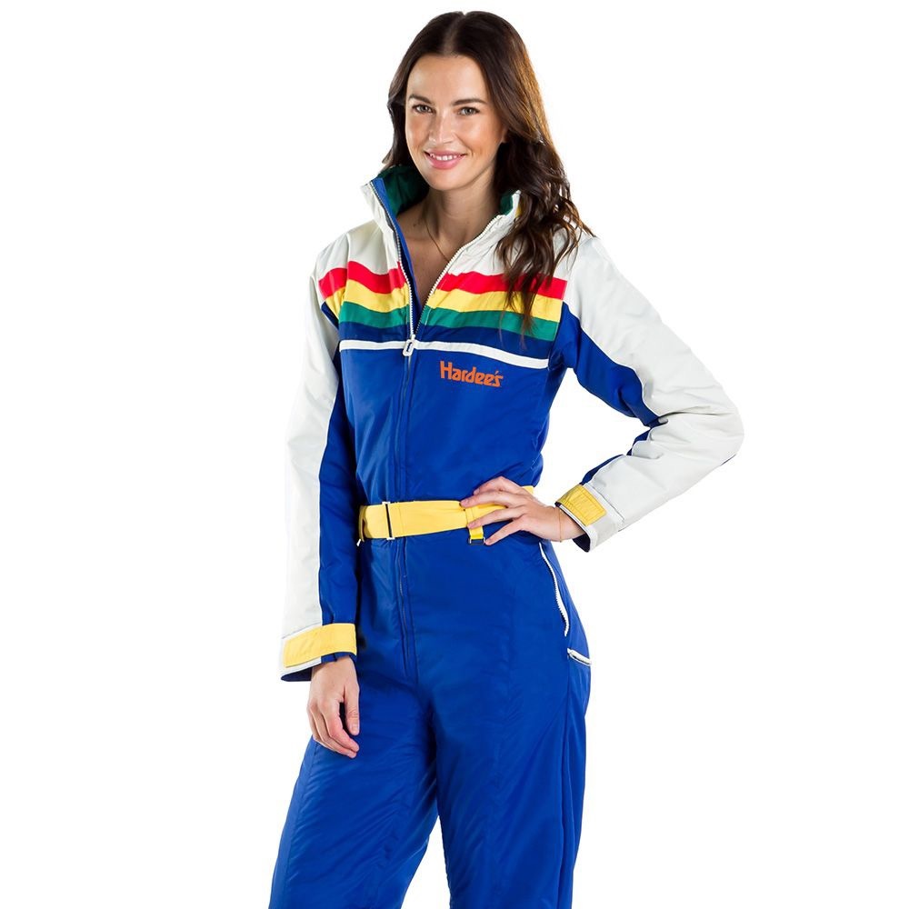 Hardee’s x tipsy elves ski suit